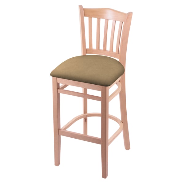 25" Counter Stool, Natural Finish, Canter Sand Seat